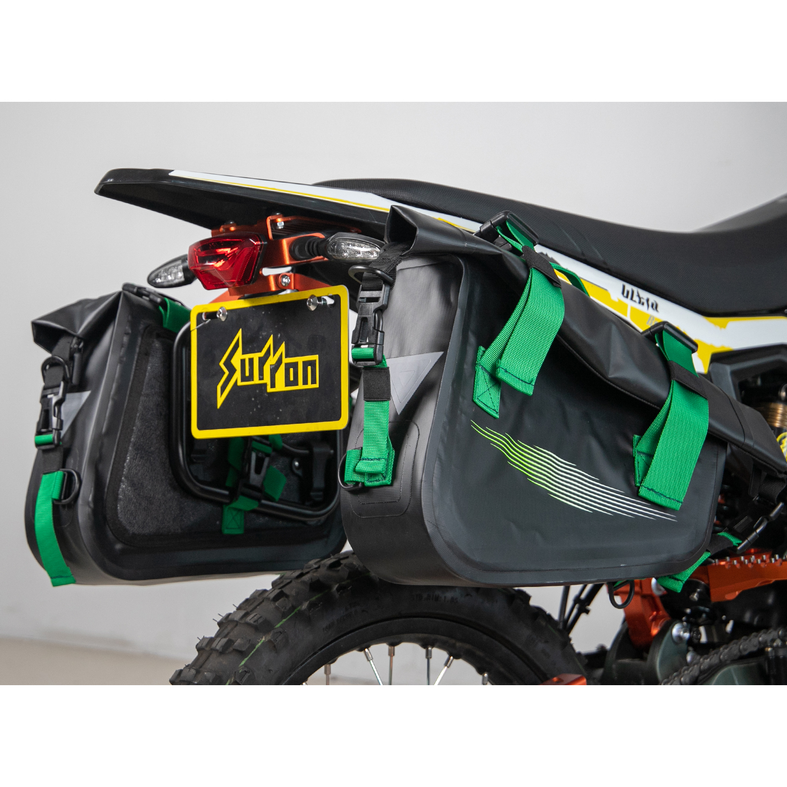 Tarazon Side Bag and Rack Combo for Dirt Bikes