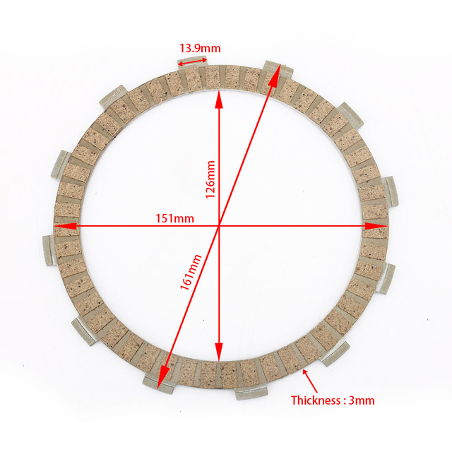 Tarazon Wholesale Street bike Based Clutch Plate for Kawasaki