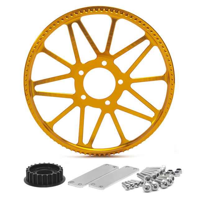 Dirt Ebike 23 28 Teeth Secondary Drive Belt Pulleys Kit For Segway X160 & X260 Sur-ron Light Bee