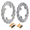 Dirt Bike Stainless Steel Brake Disc Set And Brake Pad for HONDA XR R (RE01/EBE) 650CC model year 2000-2008