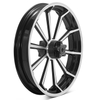 [MOQ 200] Gloss Black Motorcycle 10 Spokes Front Wheels for Harley Davidson
