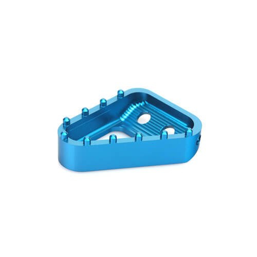 Billet Aluminum Motorcycle Rear Brake Pedal Step Plate 