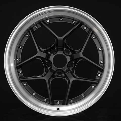 Custom 2 Piece Forged Alloy Car Wheel For Porsche 718 Boxster Cayman