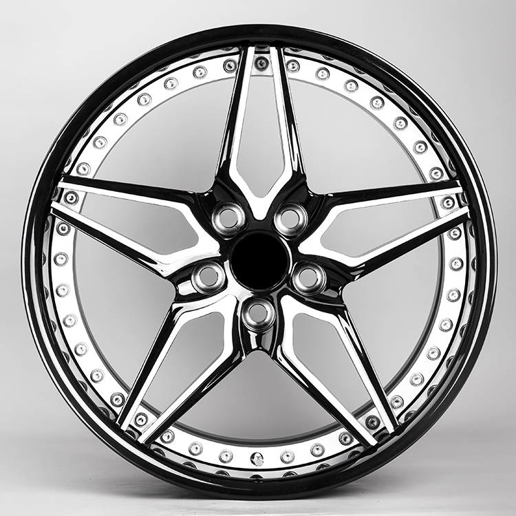 Custom 2 Piece Forged Alloy Car Wheel For Toyota Land Cruiser / Camry / Alphard
