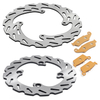 Dirt Bike Stainless Steel Brake Disc Set And Brake Pad for HONDA XR R (RE01/EBE) 650CC model year 2000-2008