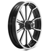 [MOQ 200] Gloss Black Motorcycle 10 Spokes Front Wheels for Harley Davidson