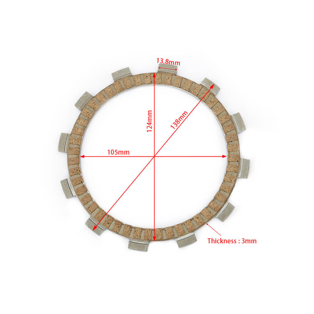 Street Bike Paper Based Clutch Plates for YAMAHA SUZUKI KAWASAKI KTM HONDA