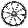 [MOQ 200] Gloss Black Motorcycle 10 Spokes Front Wheels for Harley Davidson