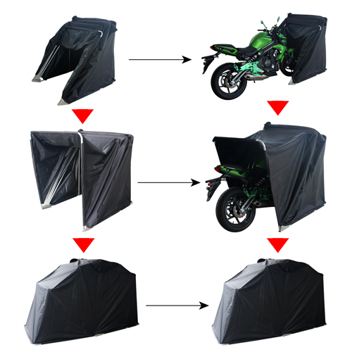 Outdoor Waterproof Folding Motorcycle Tent Cover
