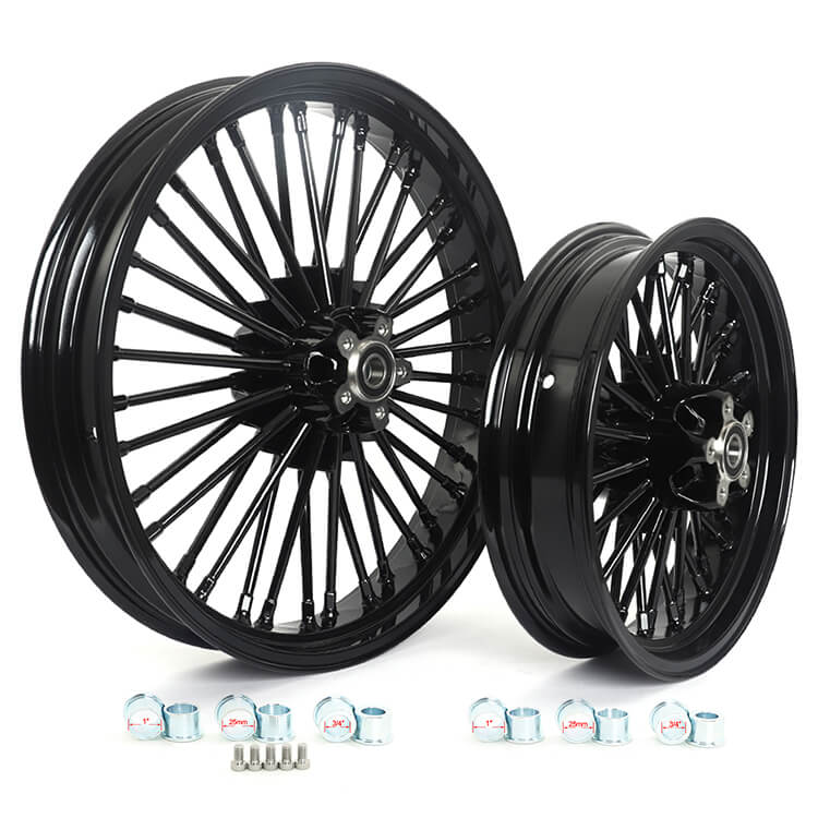 Motorcycle front rear dual disc wheels for Harley Davidson Softail Dyna Touring VRSC