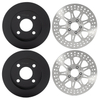 Cast Iron Front Rear Brake Disc Rotor Set for Harley TRIKE FLHTCUTG Glide Ultra Classic Trike 2009-2013