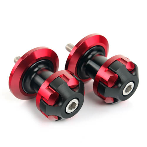 CNC Machined Aluminum 10mm Swingarm Spools For Motorcycle