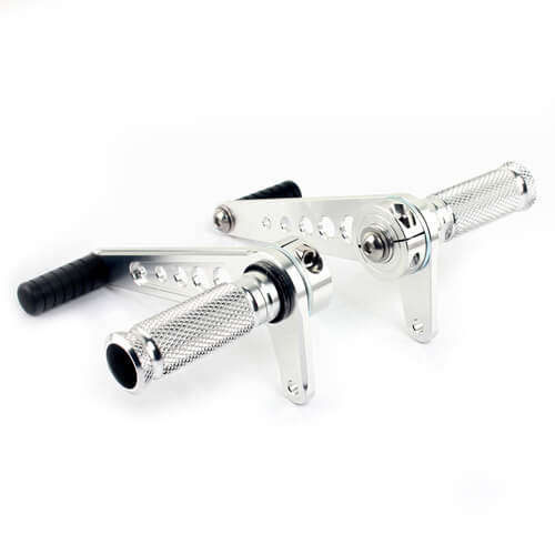  Anodized Aluminum Motorcycle Rear Sets Foot Pegs For Cafe Racer