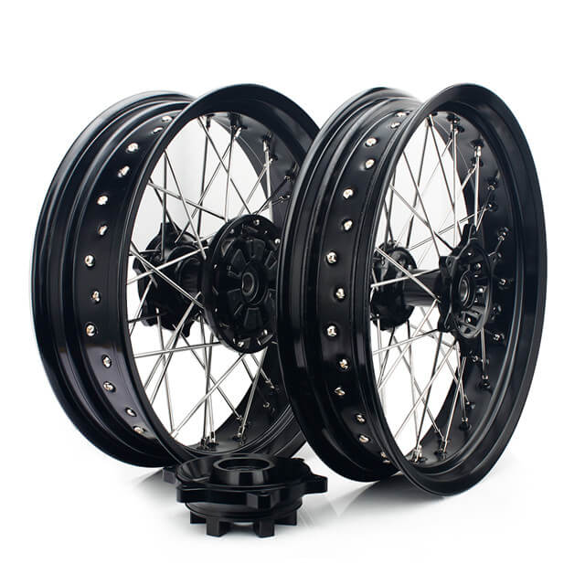 17 Inch Aluminum Motorcycle Spoke Wheels For SUZUKI DRZ400SM