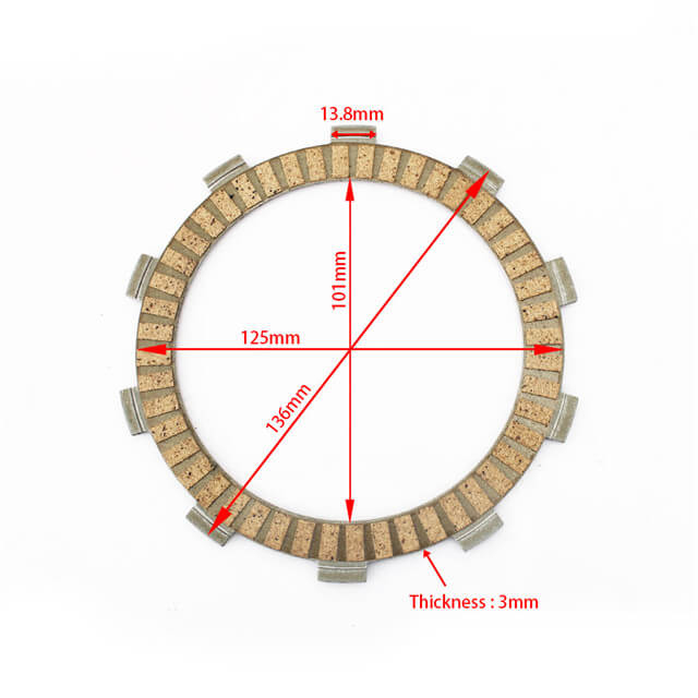 Paper Based Street Bike Clutch Plate for SUZUKI KAWASAKI KTM HONDA YAMAHA