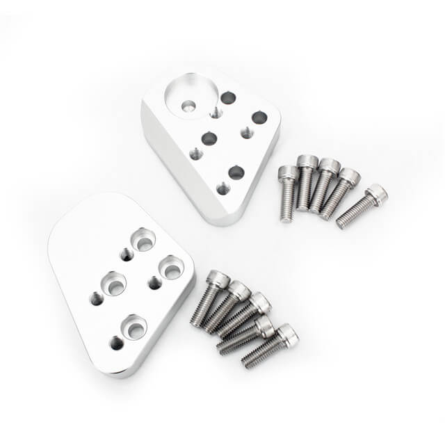 Custom Aluminum Alloy Motorcycle Handlebar Risers Clamps For BMW