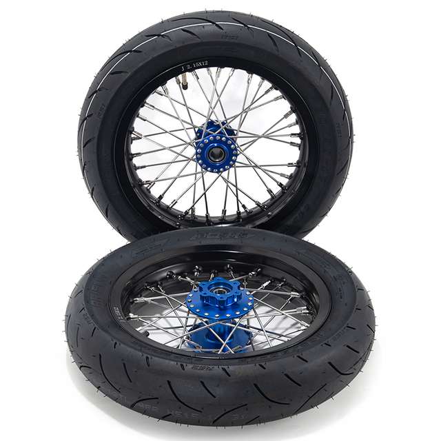 Supermoto Spoke Wheel Tire Sets for Sur-Ron/Segway/Talaria