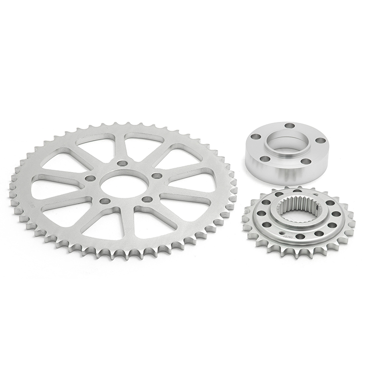 Front Rear Sprockets Chain Drive Conversion Kit for Harley Davidson Dyna Street Bob Low Rider Fat Bob Wide Glide