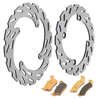 Dirt Bike Stainless Steel Brake Disc Set And Brake Pad for HONDA CRF R 250CC Model Year 2015-UP