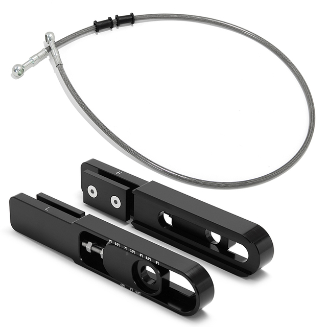 4.5"-9" Motorcycle Swingarm Extension Brake Line Kit for Kawasaki Ninja ZX9-R 2002-2003 / ZX12R 2000-2005 