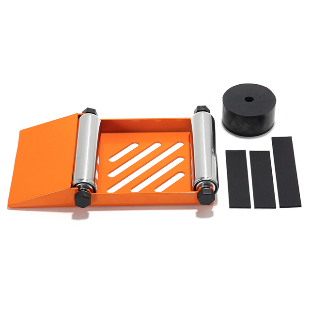 Universal Motorcycle Wheel Roller Stand for Tire Cleaning Chain Lubrication