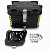 Universal Plastic Motorcycle Top Cases Tail Box (45L / 55L / 70L) with Quick-Release Plate & Lock Set - B2B Custom & Bulk Supply