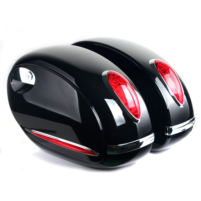 Hard Plastic Motorcycle Side Box For Harley Davidson
