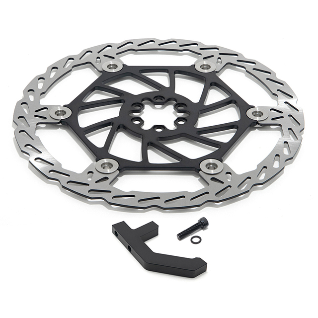 220mm Oversize Front Brake Disc Rotor & Bracket for Sur-ron Light Bee X / Segway / Talaria Sting with DNM/KKE/Fast Shock Absober