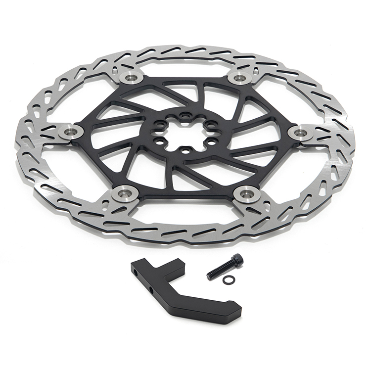 220mm Oversize Front Brake Disc Rotor & Bracket for Sur-ron Light Bee X / Segway / Talaria Sting with DNM/KKE/Fast Shock Absober