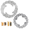 Dirt Bike Stainless Steel Brake Disc Set And Brake Pad for HONDA CRF R 250CC Model Year 2015-UP