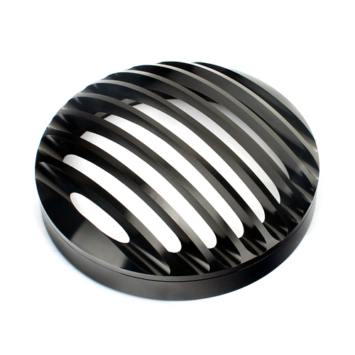 Aluminum Motorcycle Black Headlight Grill Cover For Harley