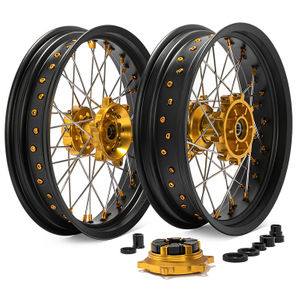 17" Front Rear Wheel Rim Hub Set for Suzuki Dual-sport Motorcycle