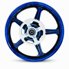 3-Piece Motorcycle Alloy Wheel Rim Set with Rear Sprocket & Drum Brake Cover Kit - B2B Custom & Bulk Supply