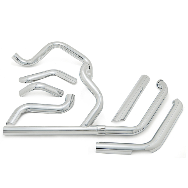 Exhaust Mufflers front section and Anti-scald Protective Cover for Harley Softail