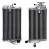 Custom Dirt Bike Left & Right Aluminum Radiator For HONDA CR 125R 2000-2001