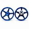 3-Piece Motorcycle Alloy Wheel Rim Set with Rear Sprocket & Drum Brake Cover Kit - B2B Custom & Bulk Supply