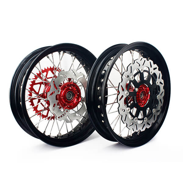 Dual-sport Supermoto Spoke Wheel Rim Sets for Kawasaki Suzuki Yamaha KTM Honda 