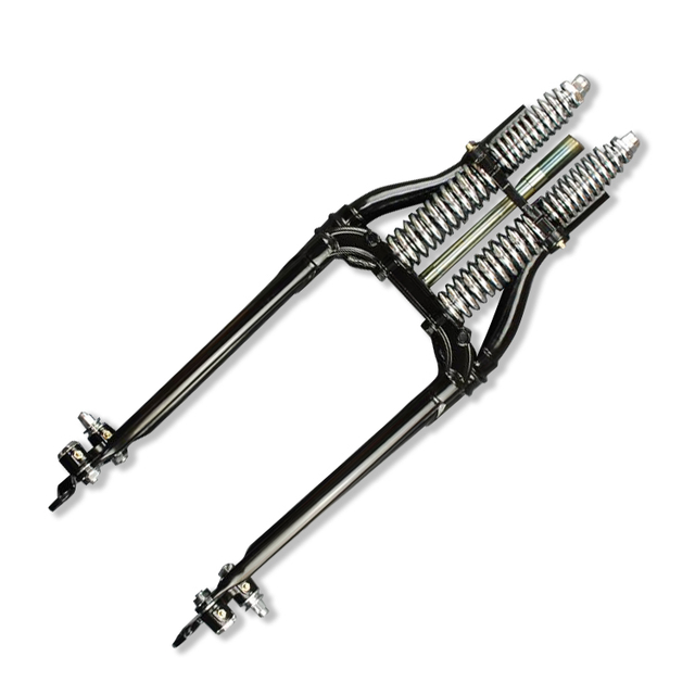 Black Springer Front Fork +18 Over Stock Length For Harley